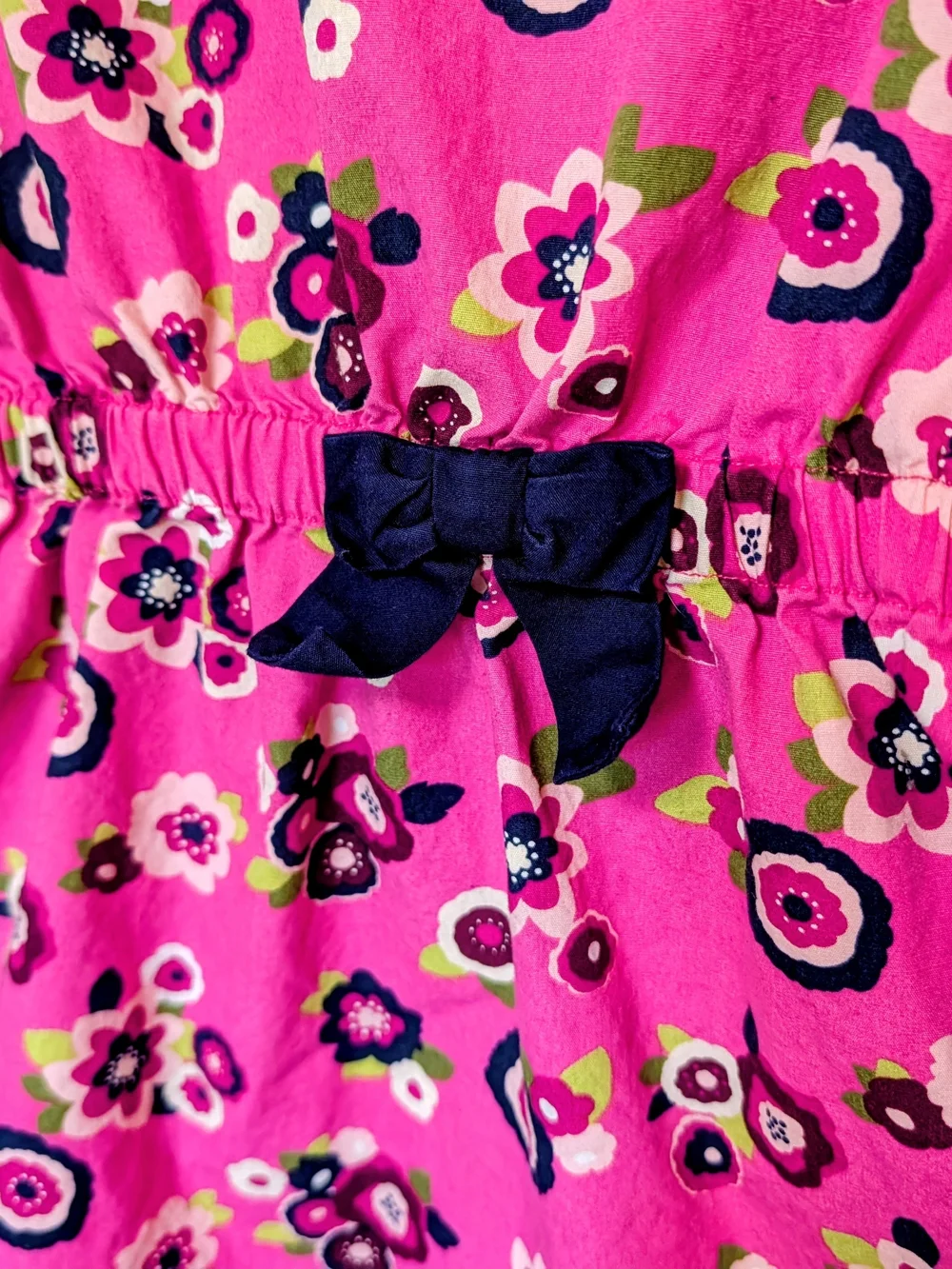 3/$15 Gymboree Pink Floral Bow Waist Dress